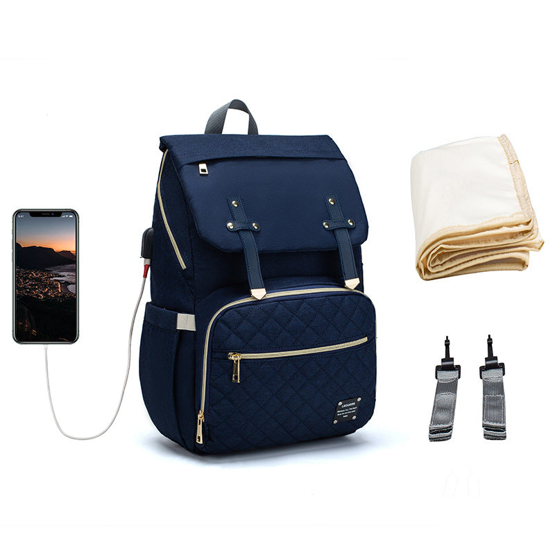 Large Multi-Pocket Diaper Bag