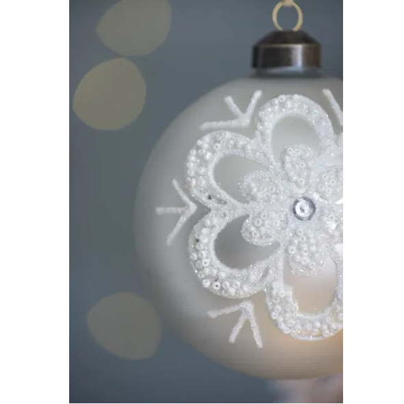 Glass Christmas Ball Ornaments (Set of 6)