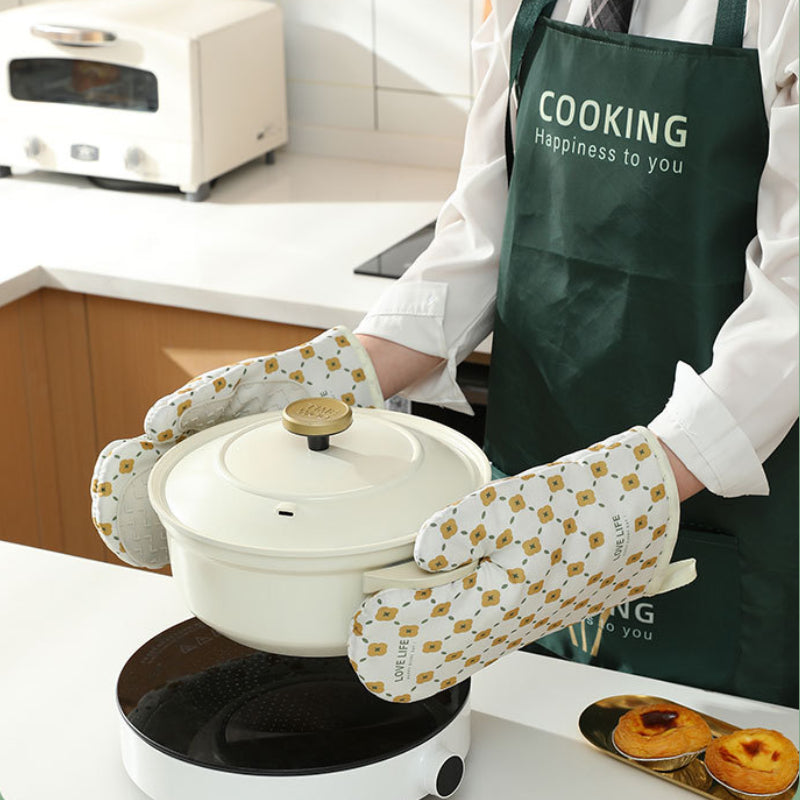 Silicone-Lined Oven Mitts
