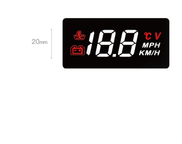 Car Head-Up Speed Display