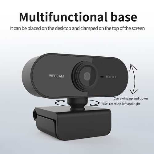 1080p Webcam with Built-In Microphone