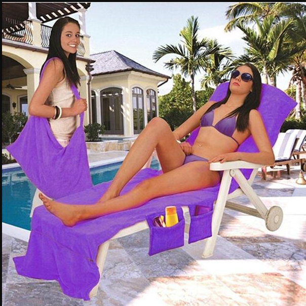 Beach Lounge Chair Towel Cover