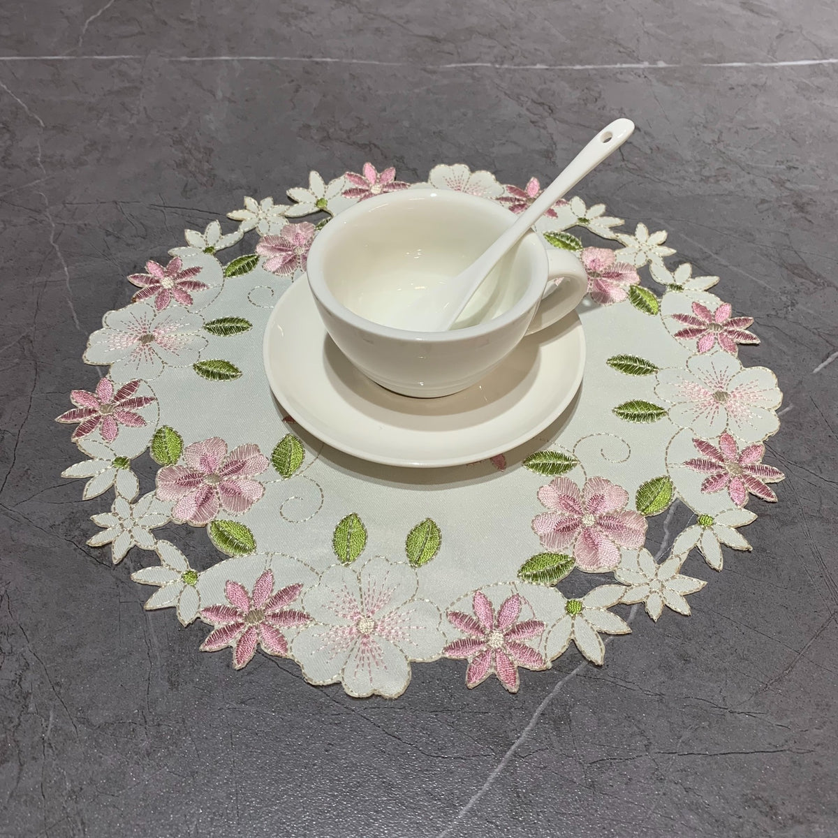 Embroidered Round Placemat