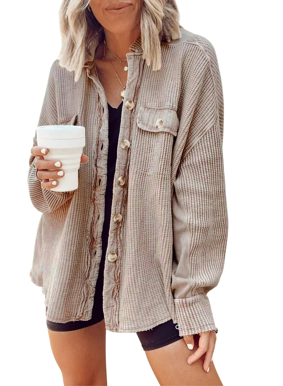 Women's Button-Up Shirt Jacket