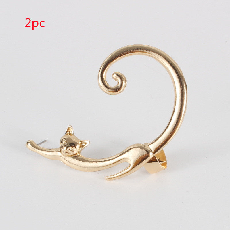 Punk Cat Ear Cuff Earring