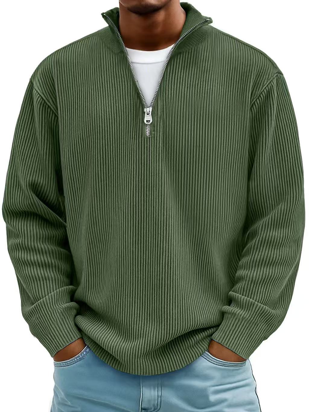 Men's Corduroy Quarter-Zip Pullover