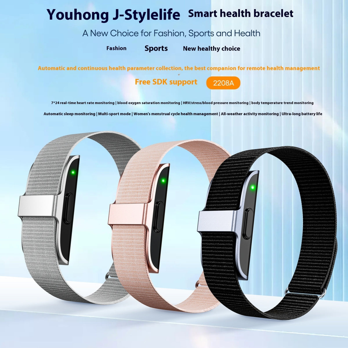 Slim Fitness Tracker Bracelet