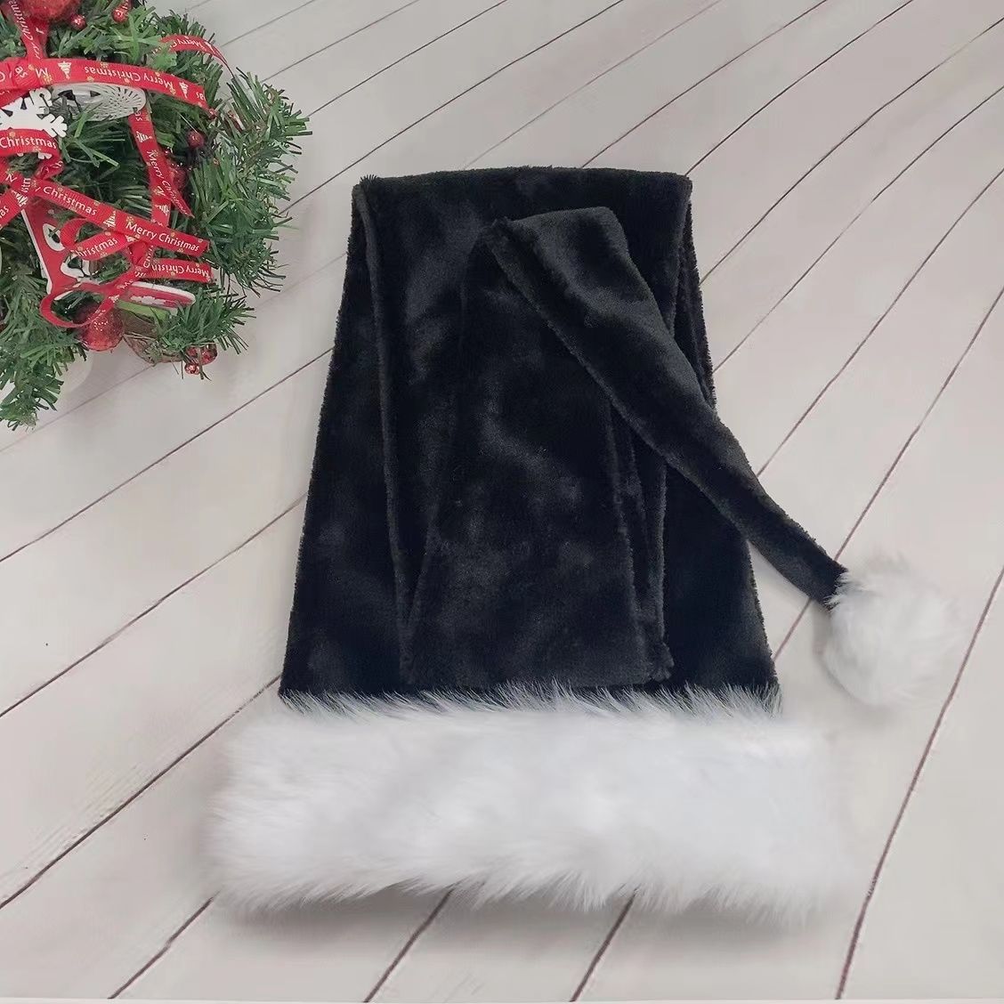 Extra-Long Plush Santa Hat