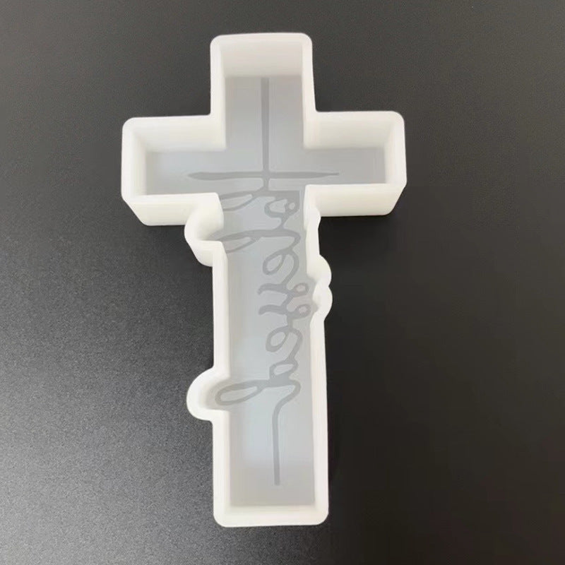 Rune Cross Candle Mold