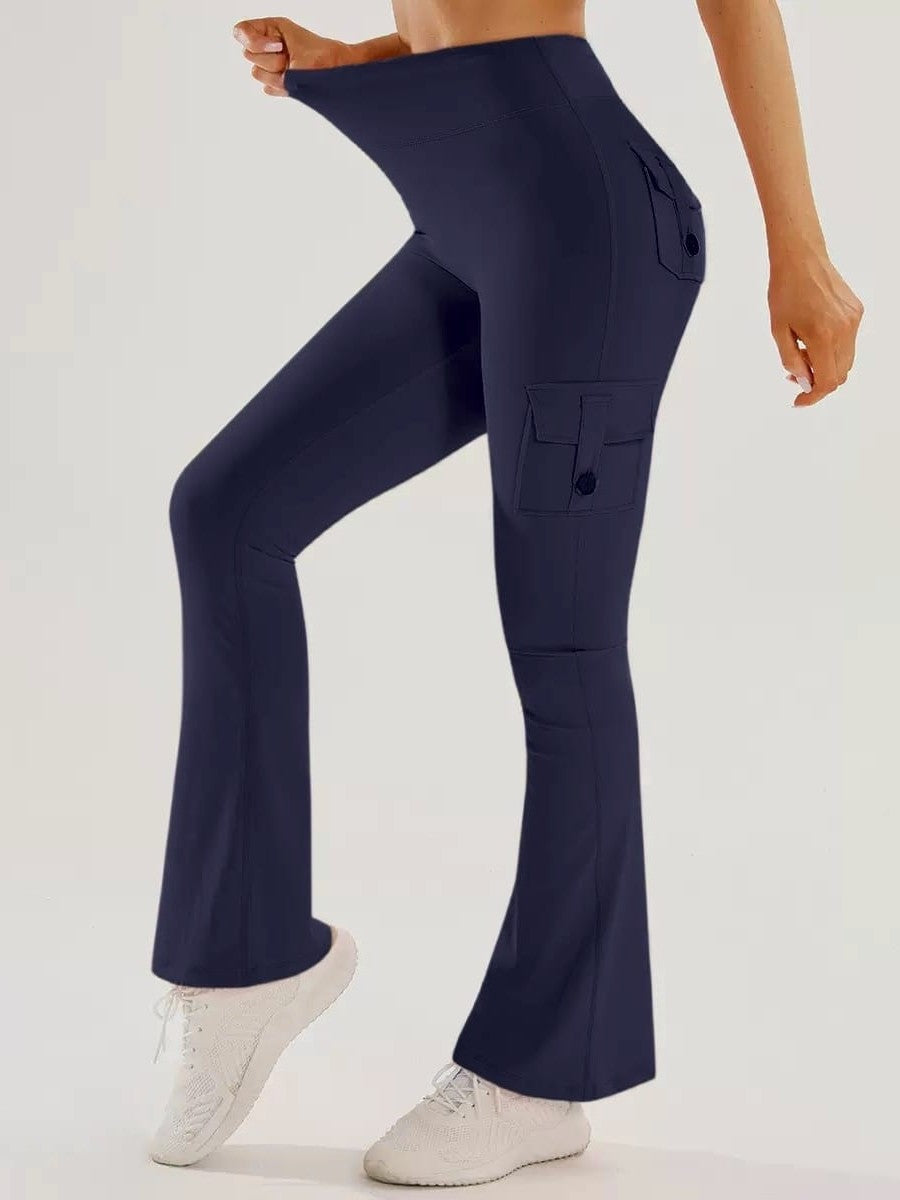 Women's Flared Yoga Cargo Pants