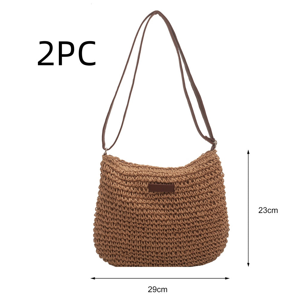 Straw Vacation Tote