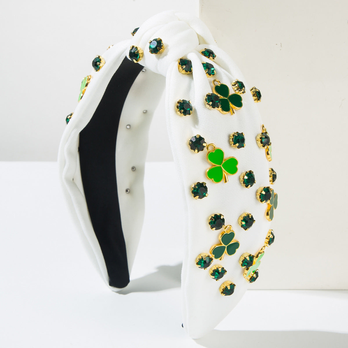 Rhinestone Clover Headband