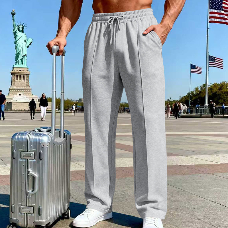 Men's Knit Straight-Leg Joggers
