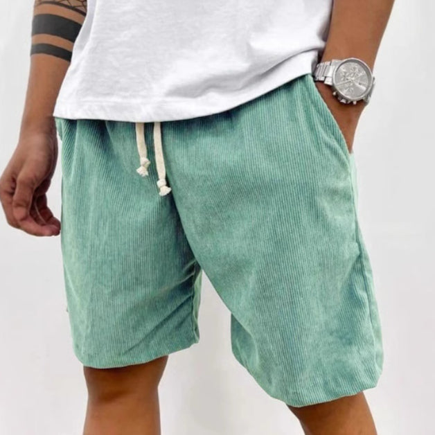 Men's Corduroy Drawstring Shorts