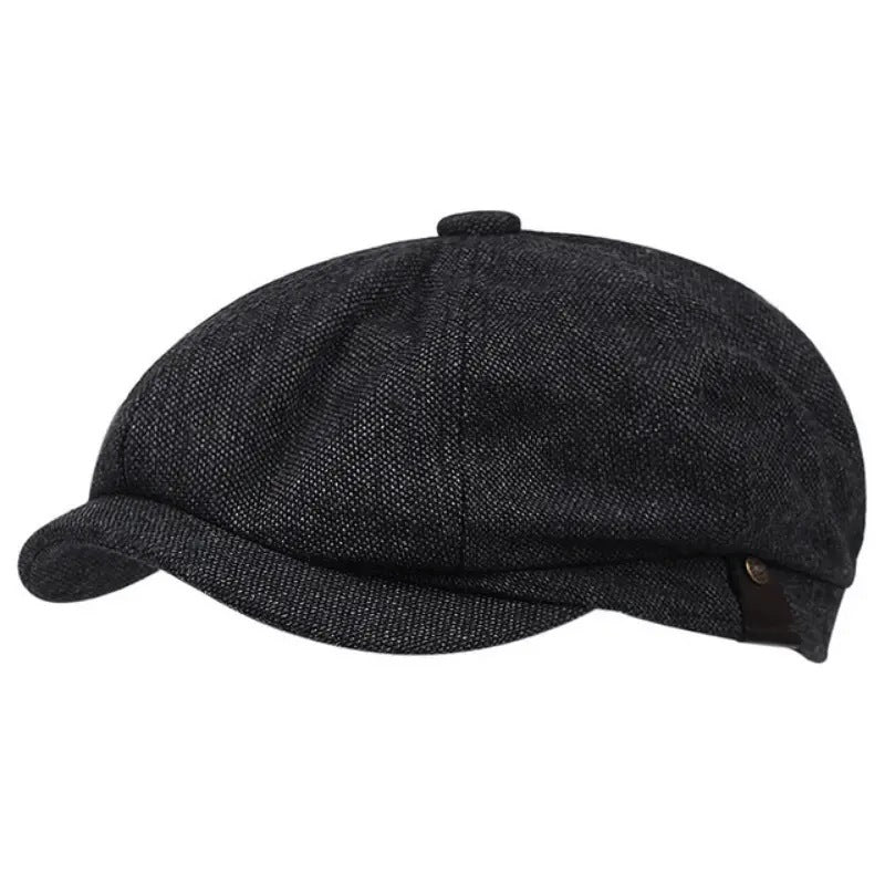 Octagonal Newsboy Cap