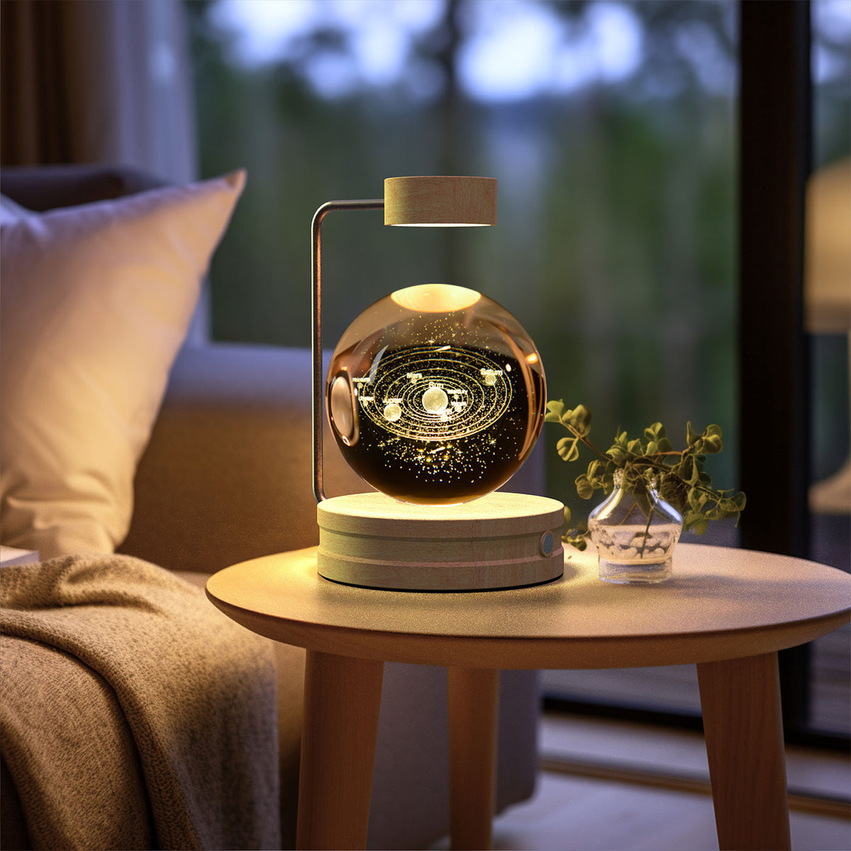3D Crystal Ball Night Light