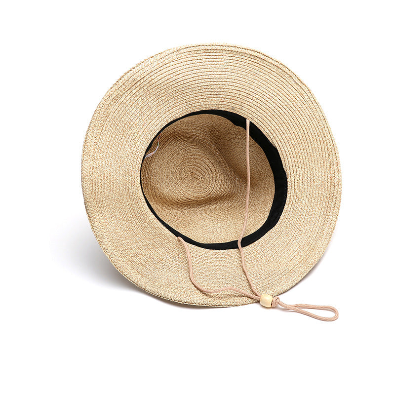 Foldable Wide-Brim Straw Sun Hat