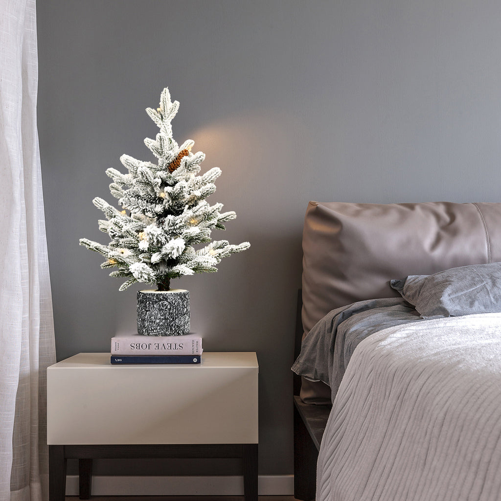 Tabletop Flocked Christmas Tree