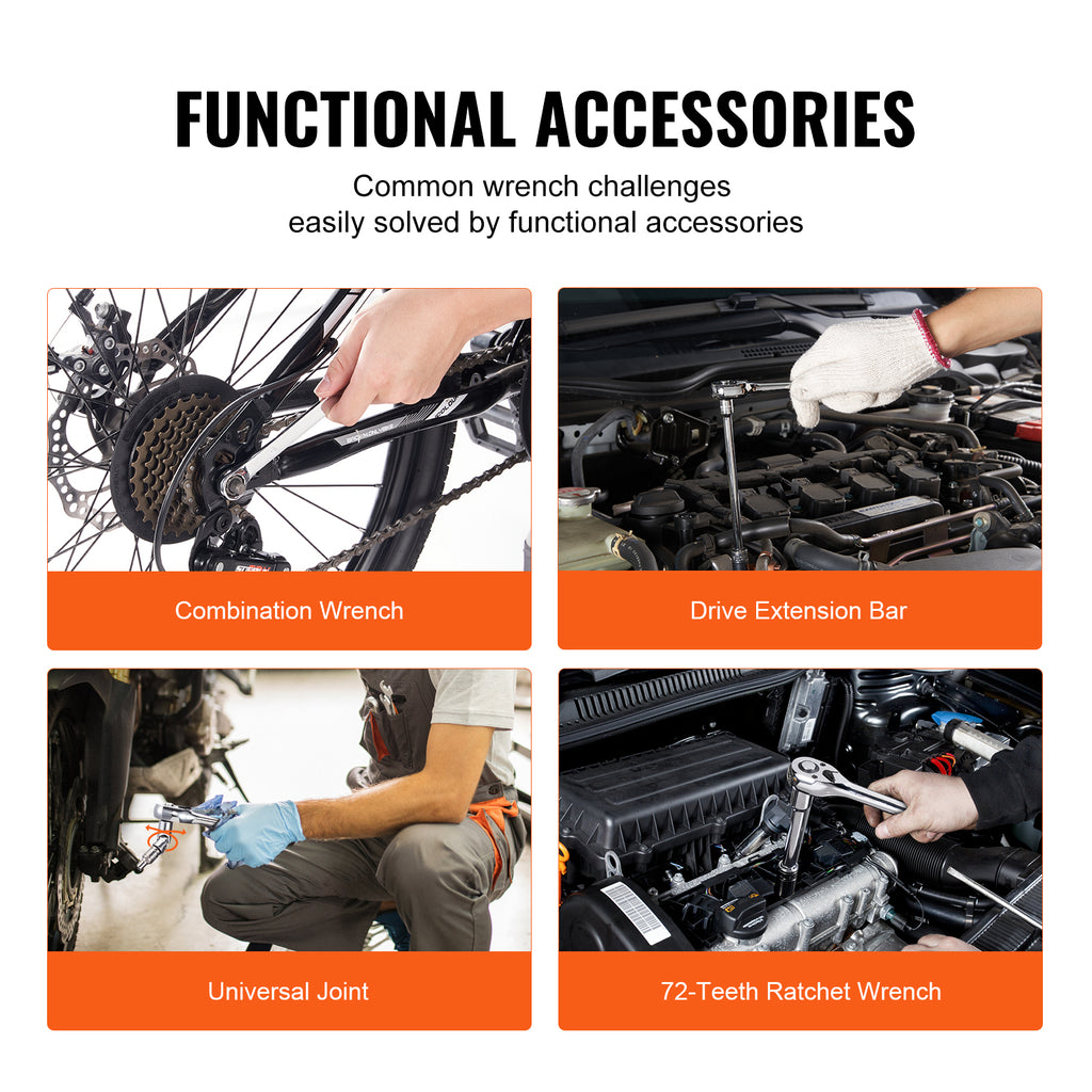 145-Piece Mechanics Tool & Socket Set
