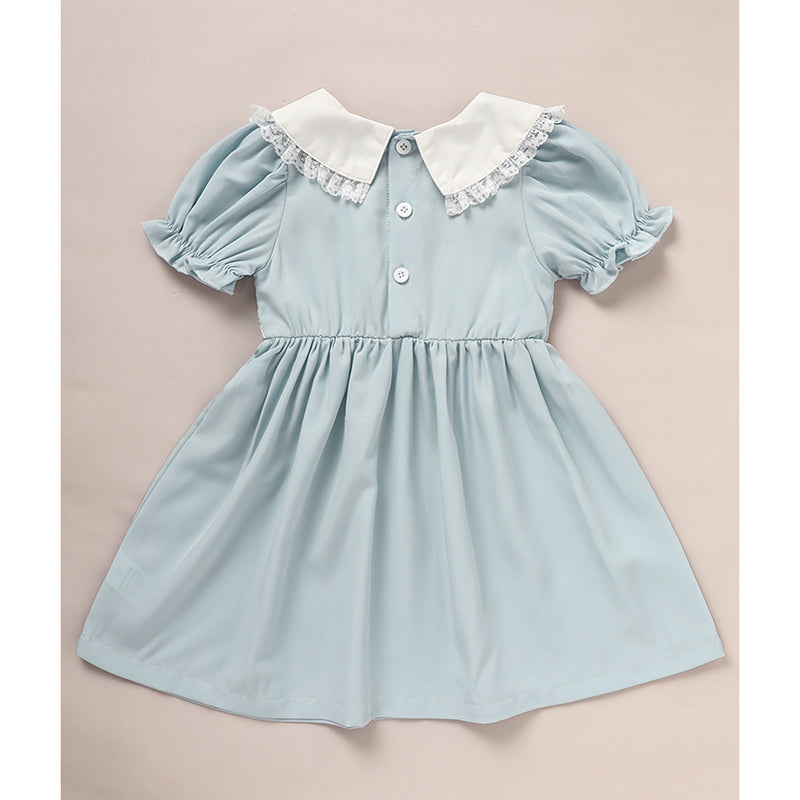 Toddler Smocked Puff-Sleeve Dress