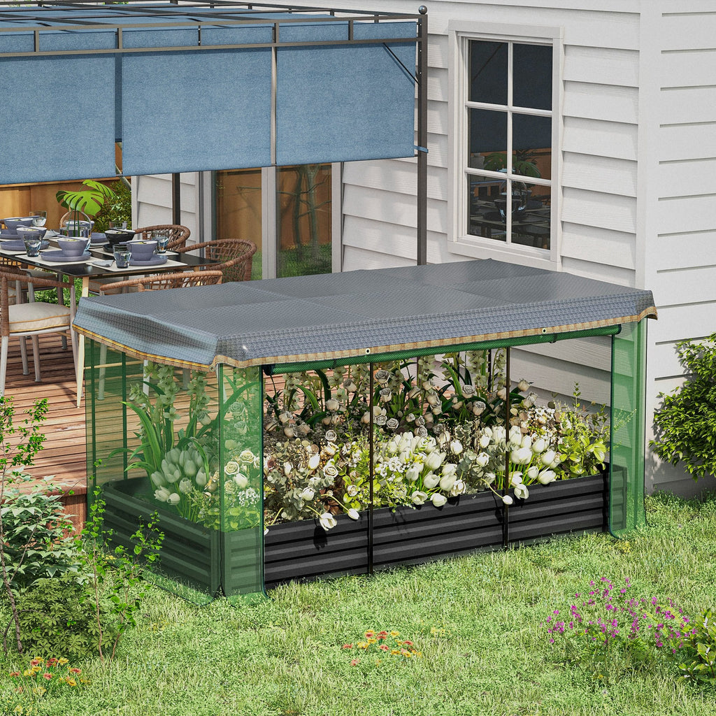 Raised Planter with Crop Cage