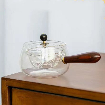 Glass Teapot with Rotating Infuser