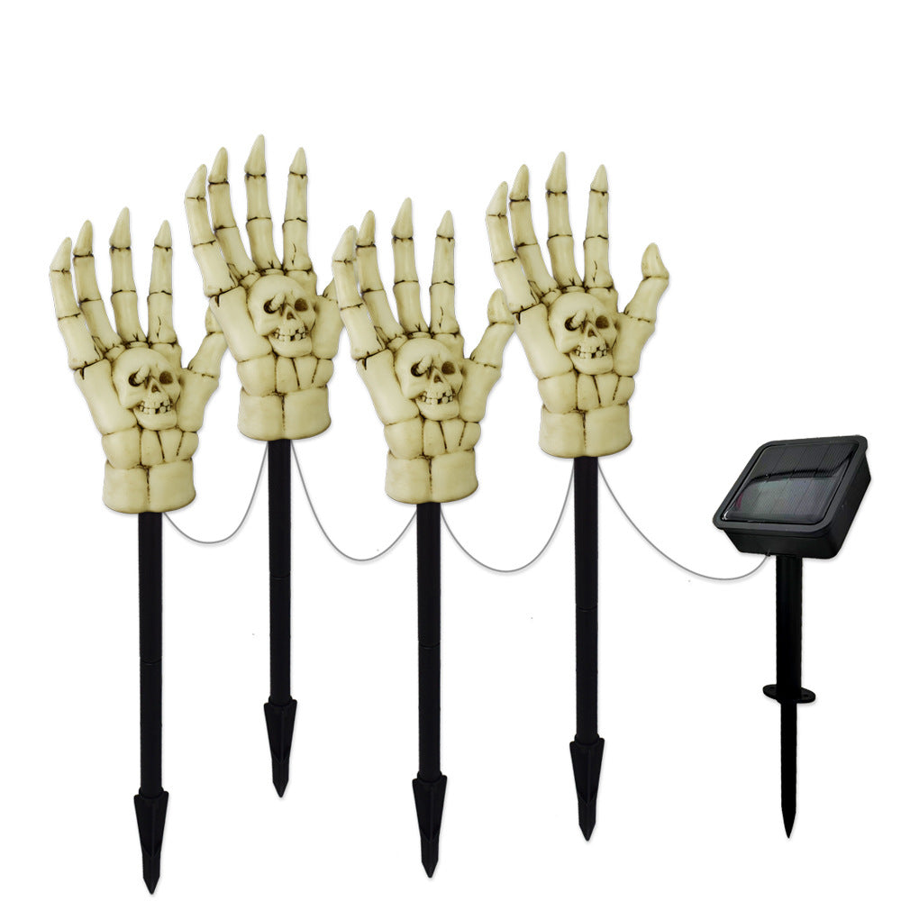 Solar Skeleton Hand Garden Light