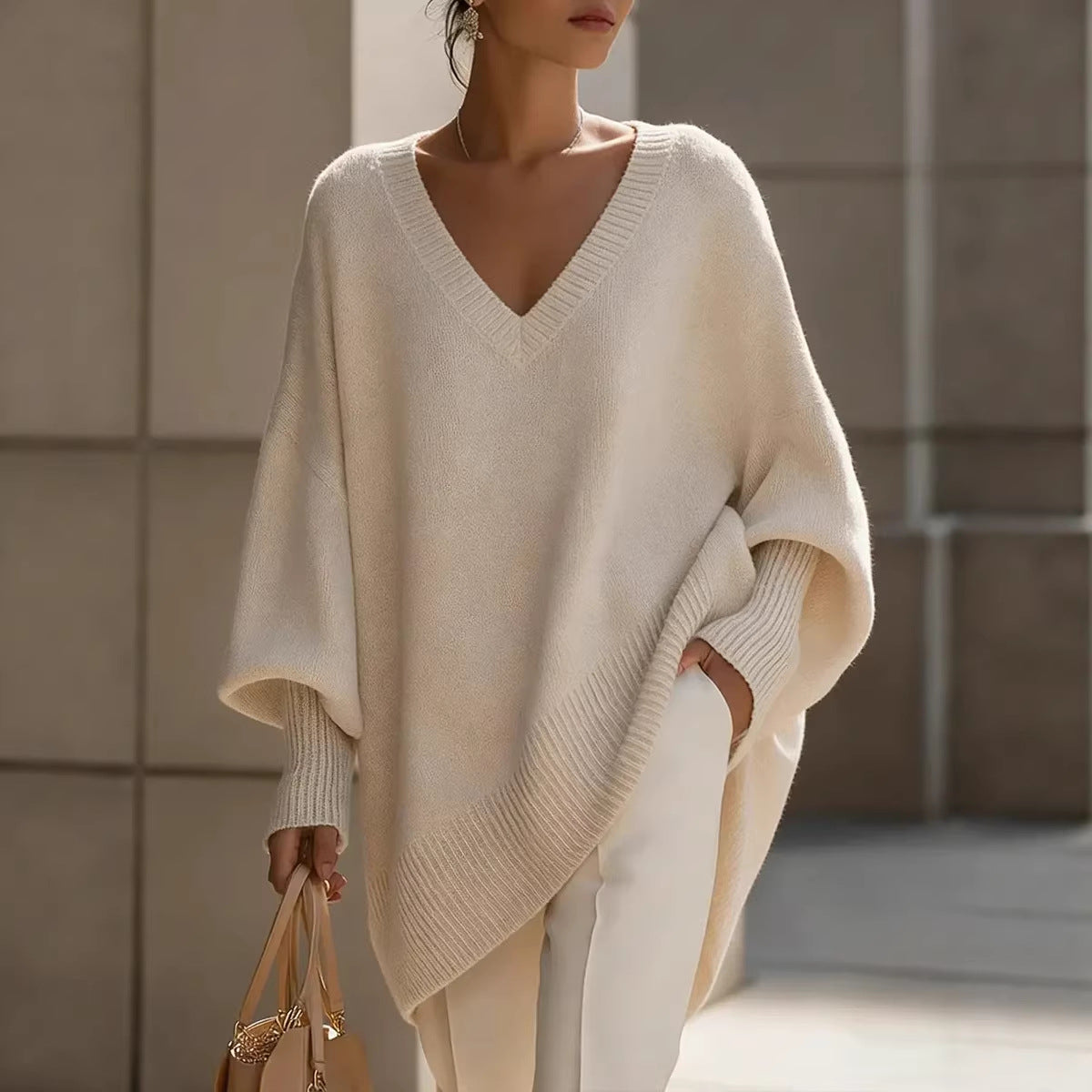 Loose V-Neck Sweater