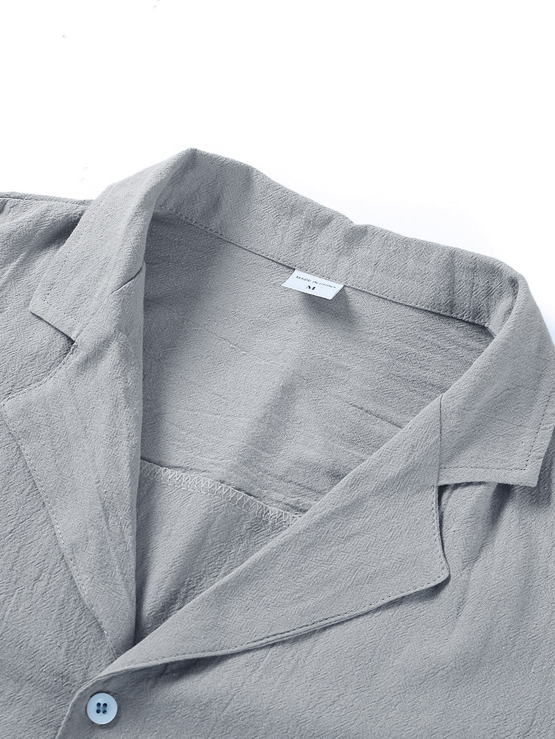 Men's Linen-Cotton Beach Shirt