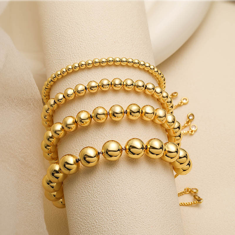 Adjustable Beaded Slider Bracelet