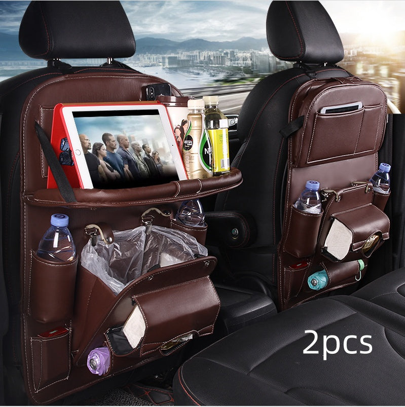 Faux Leather Seat-Back Car Organizer