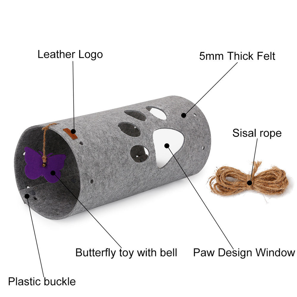 Build-Your-Own Felt Cat Tunnel