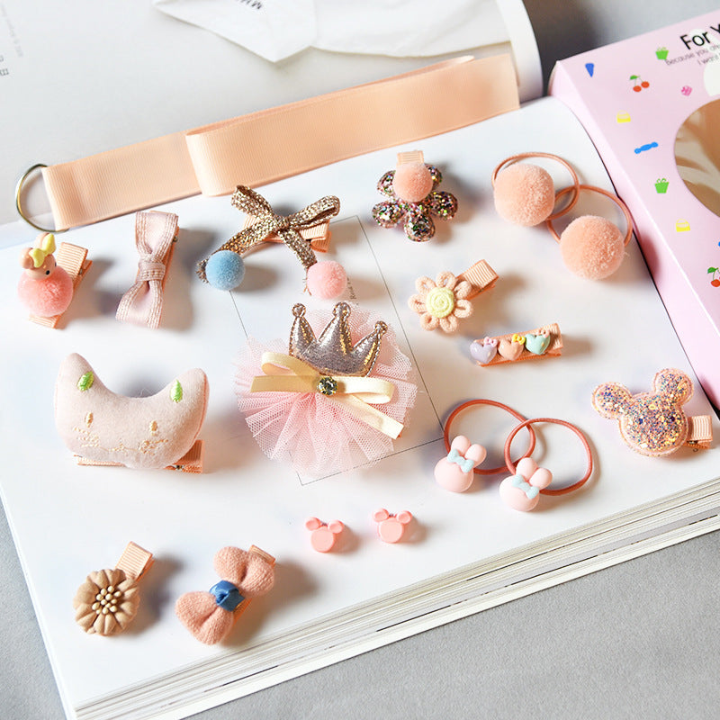 Girls' Hair Accessories Set (18 Pieces)