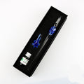 Crystal Flower Glass Dip Pen Set