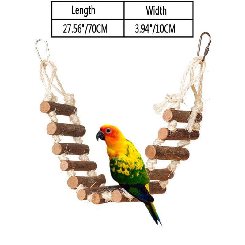 Wooden Parrot Chew Toy
