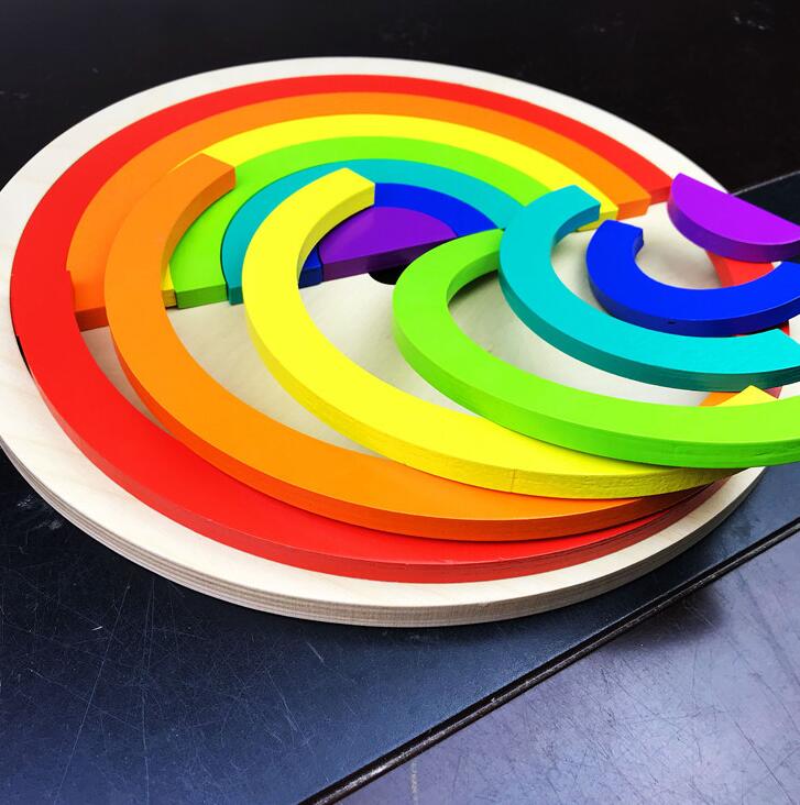 Wooden Rainbow Stacker