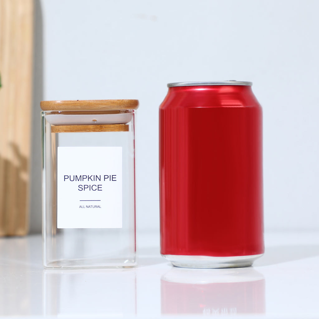 Glass Spice Jar Set (12 pcs)