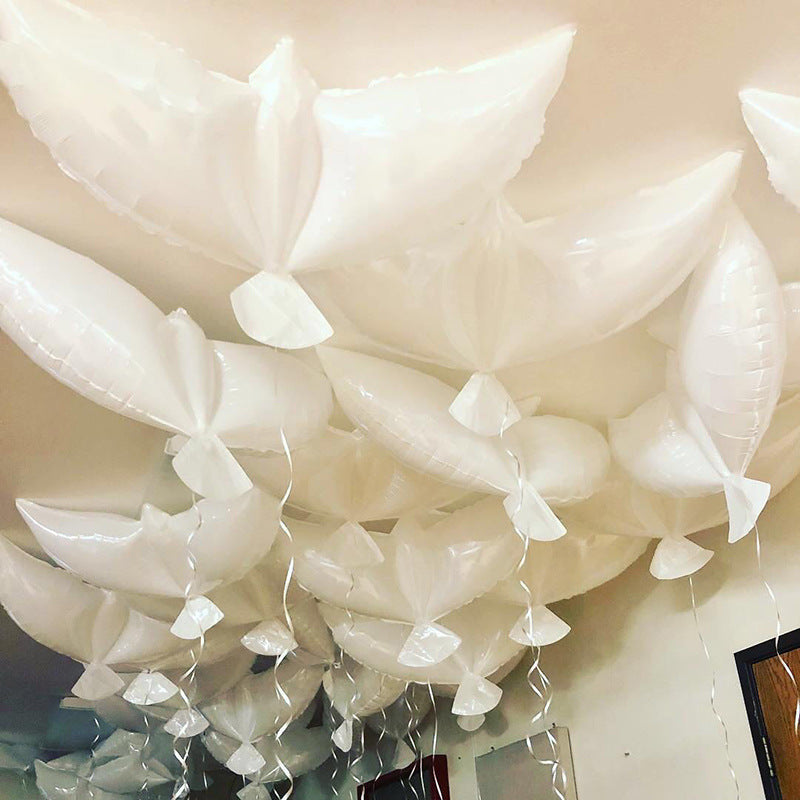 Dove, Heart & Star Foil Balloons