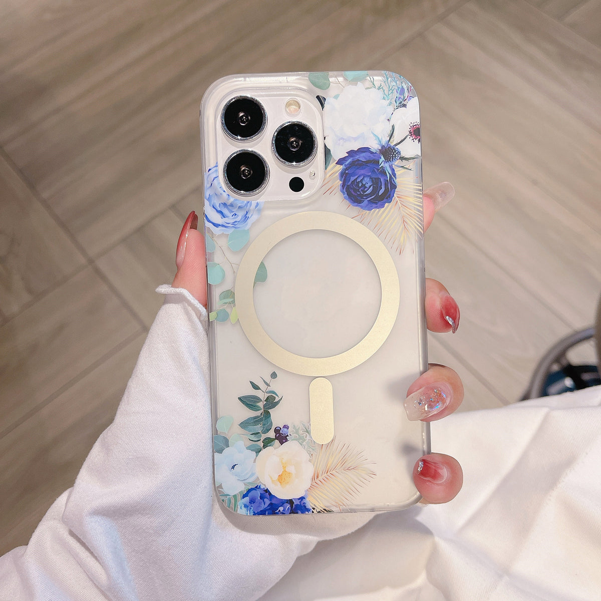 Frosted Flower Magnetic Case