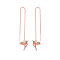 Hummingbird Crystal Drop Earrings