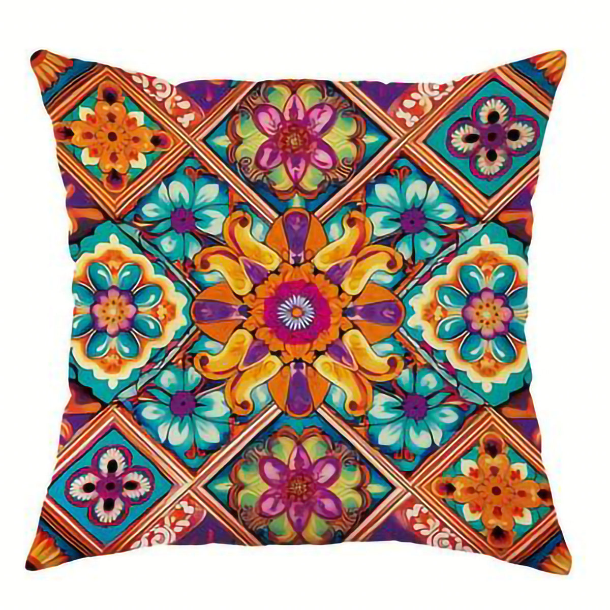 Bohemian Linen Pillow Cover