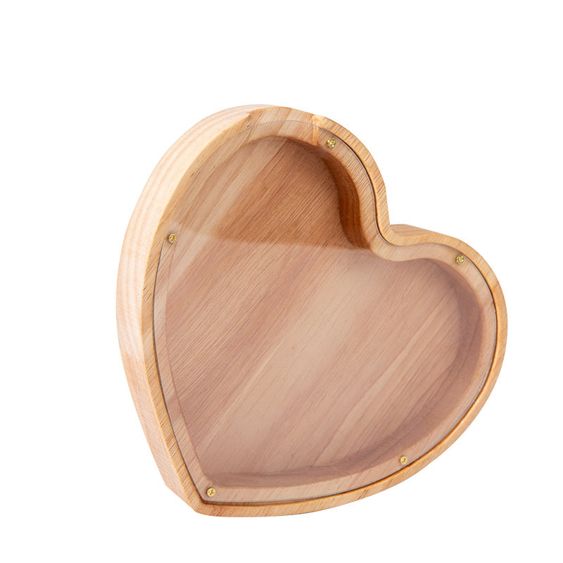 Wooden Animal Coin Bank