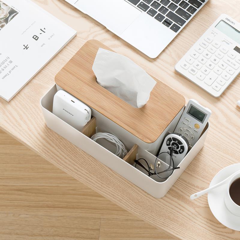 Remote & Tissue Organizer Box