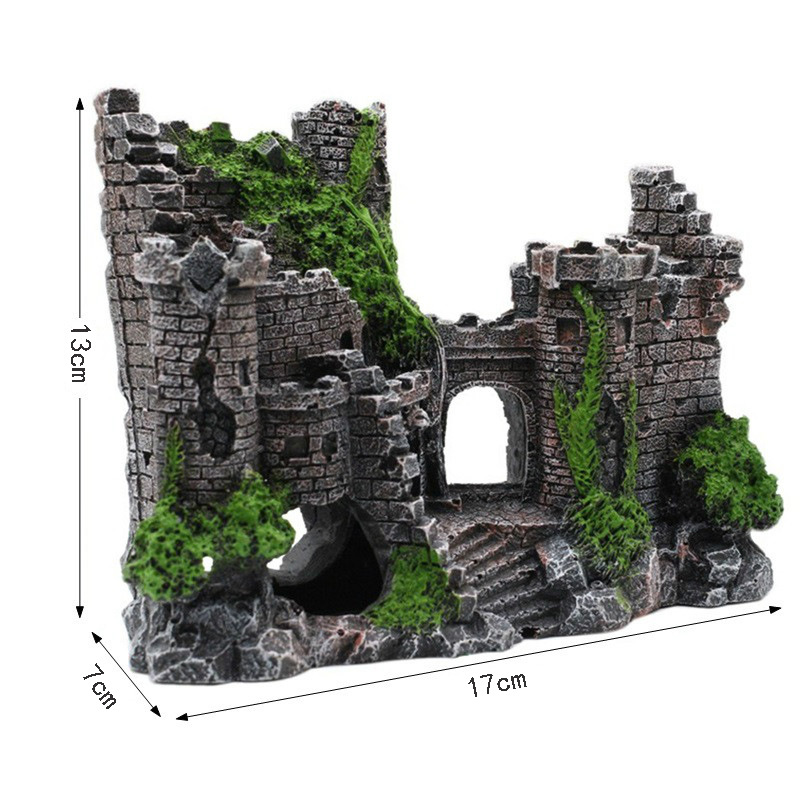 Aquarium Resin Castle