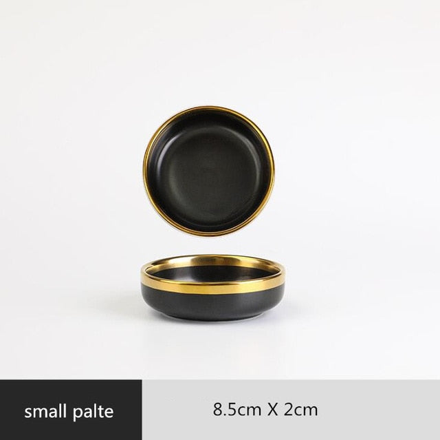 Matte Black Ceramic Dinnerware