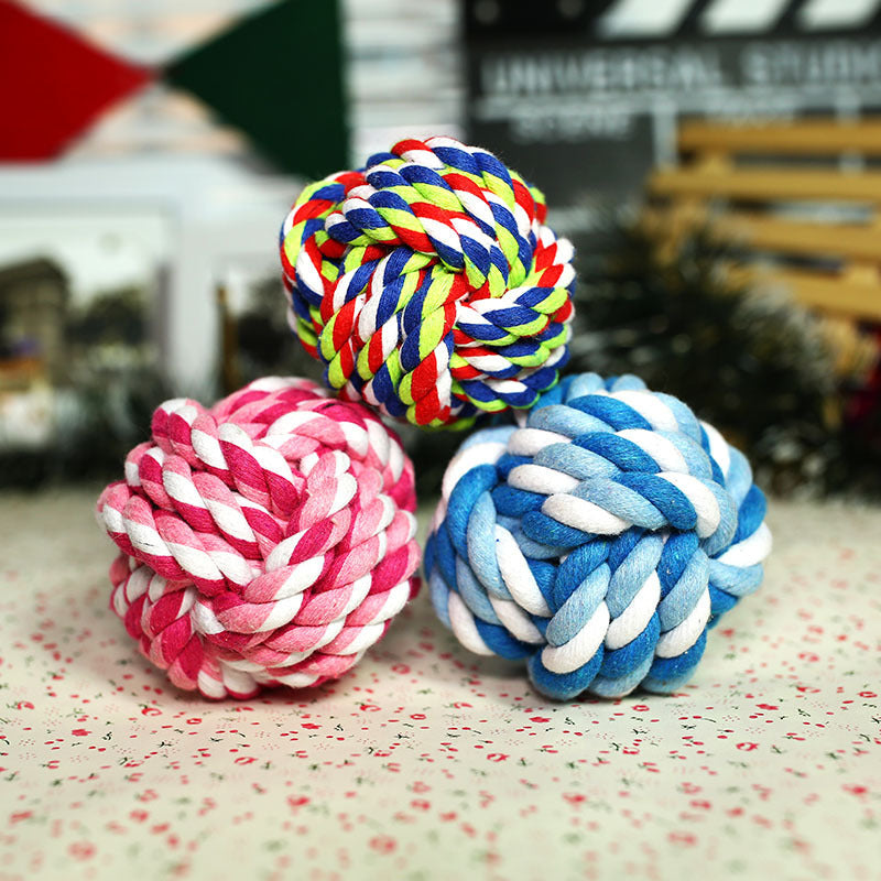 Hand-Woven Cotton Rope Ball