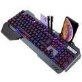 RGB Backlit Keyboard with Phone Holder
