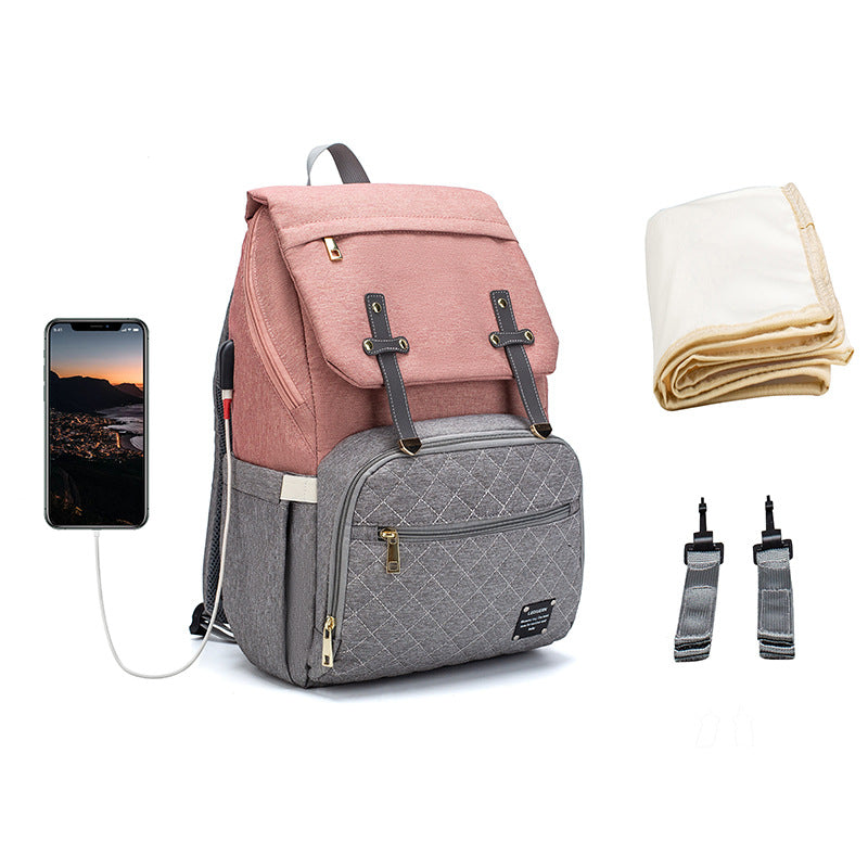Large Multi-Pocket Diaper Bag