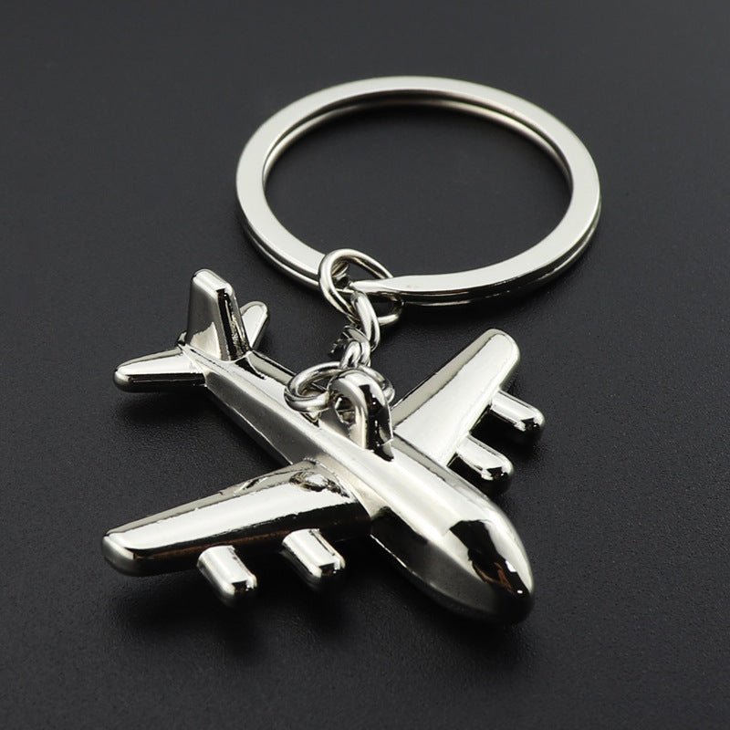 Metal Airplane Keychain