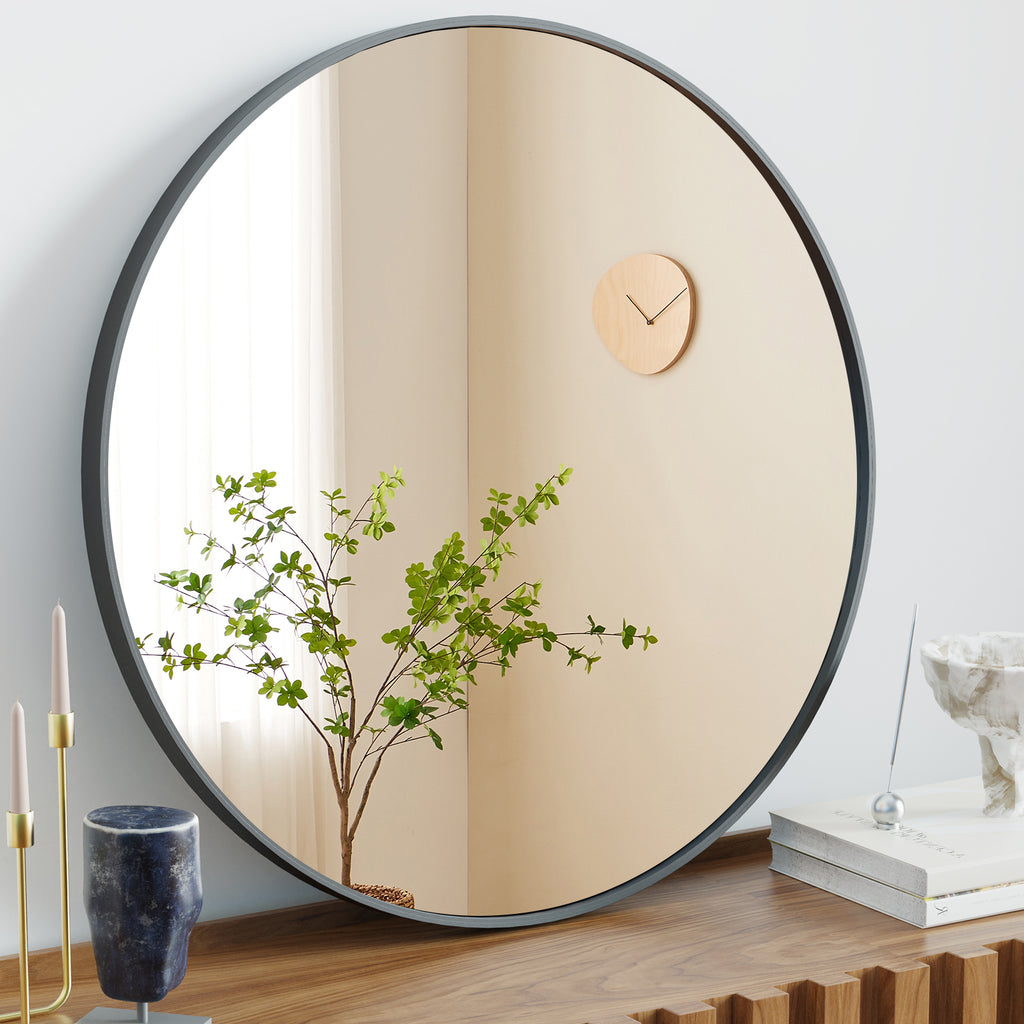 Round Metal Wall Mirror